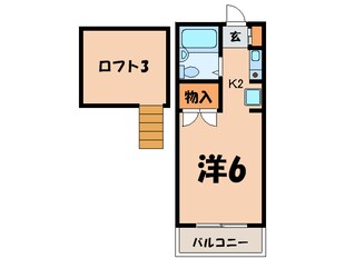 パレス上大岡の物件間取画像